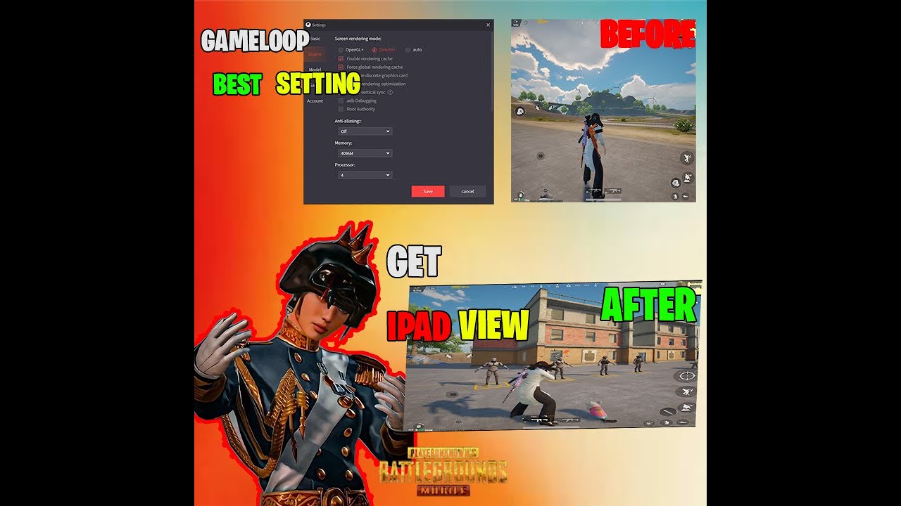 How to Play PUBG Mobile in iPad View on Gameloop | No Black Bars!