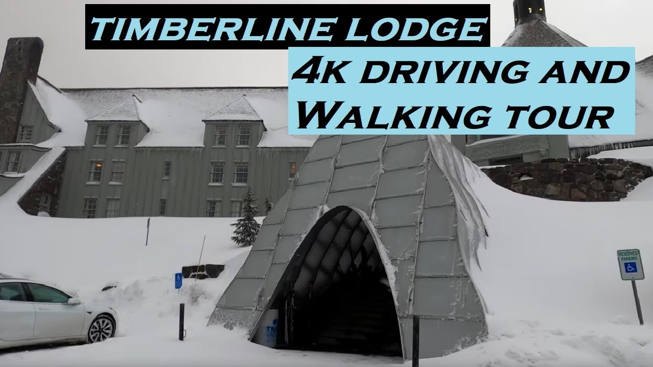 Timberline Lodge, Oregon | 4k Driving and Walking Tour | Dashcam