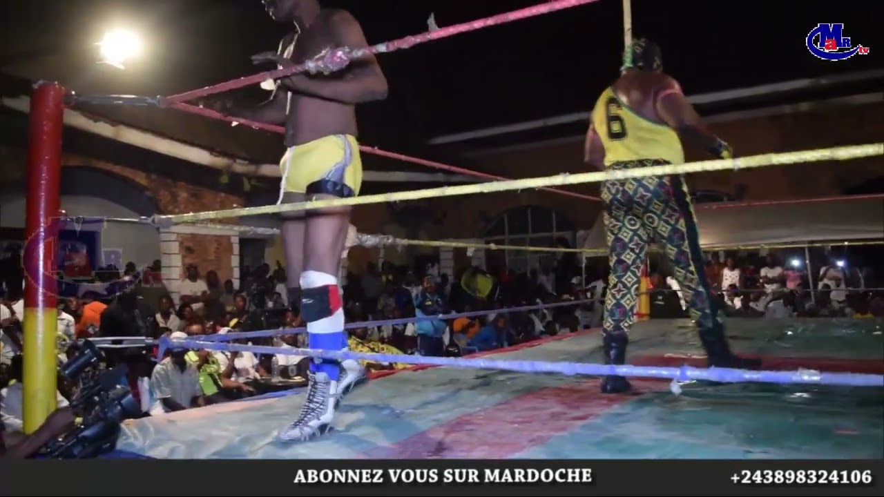 COMBAT DE CATCH CONGOLAIS CHAMPIONNAT DE KINSHASA FINAL AVEC SIX BOLITES VS ANGULUMA