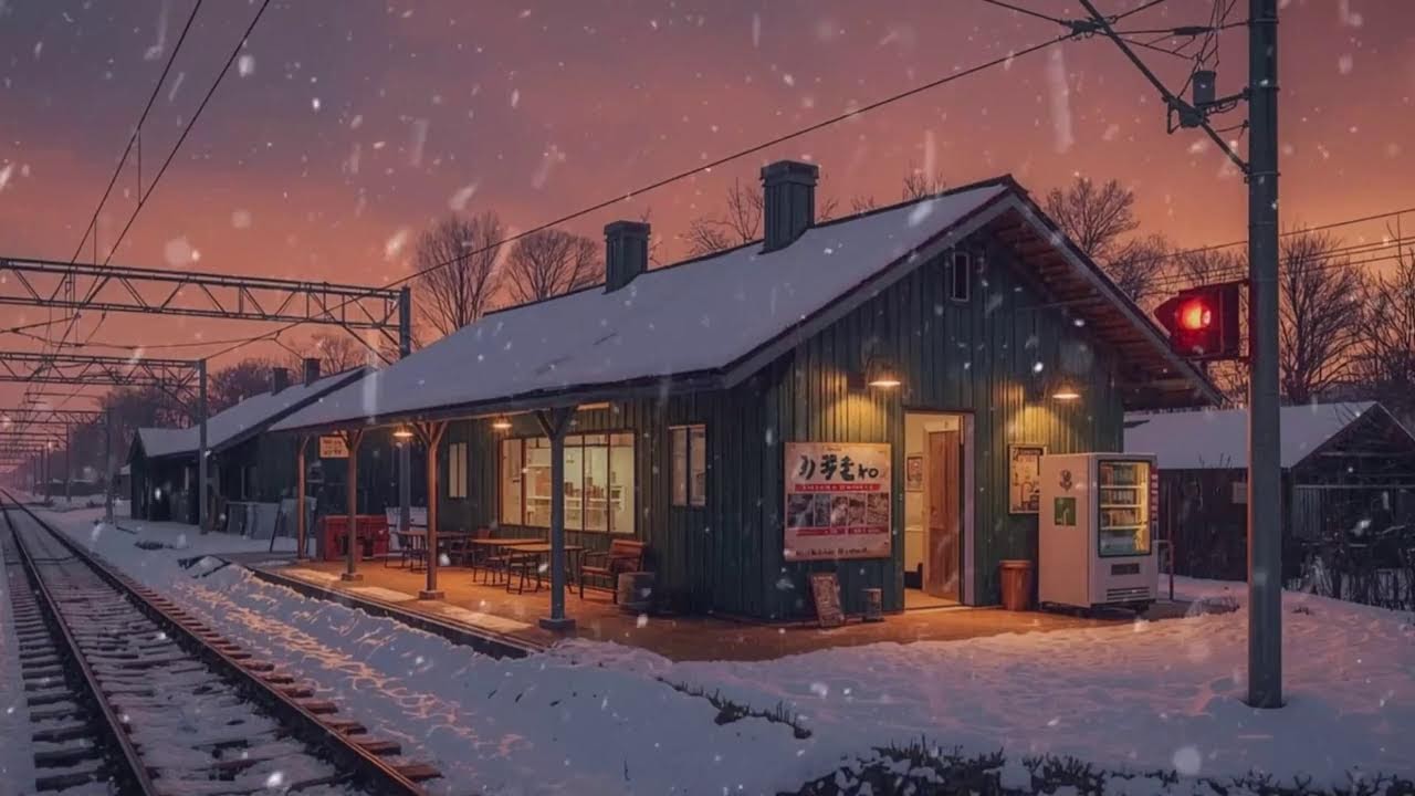 Lofi Snowfall Dreams ❄️ Peaceful Japanese Ambience
