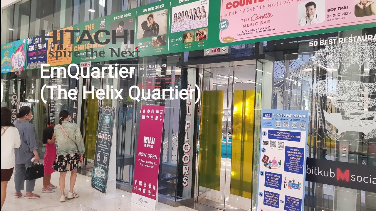 Hitachi scenic lifts at EmQuartier (The Helix Quartier)