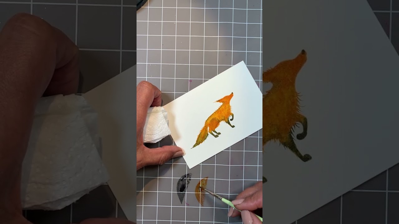 Painting bandit using Elements Inks