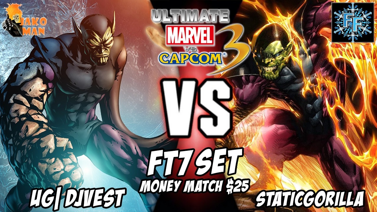 Frosty Faustings 2026: UMVC3 FT7 Set Money Match $25 - UG| DJVest VS StaticGorilla