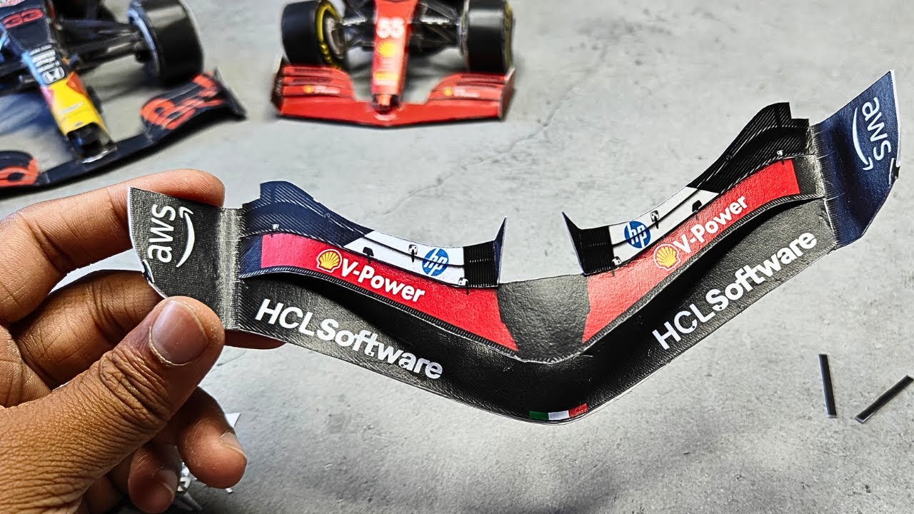Бумажная модель переднего крыла Ferrari SF24