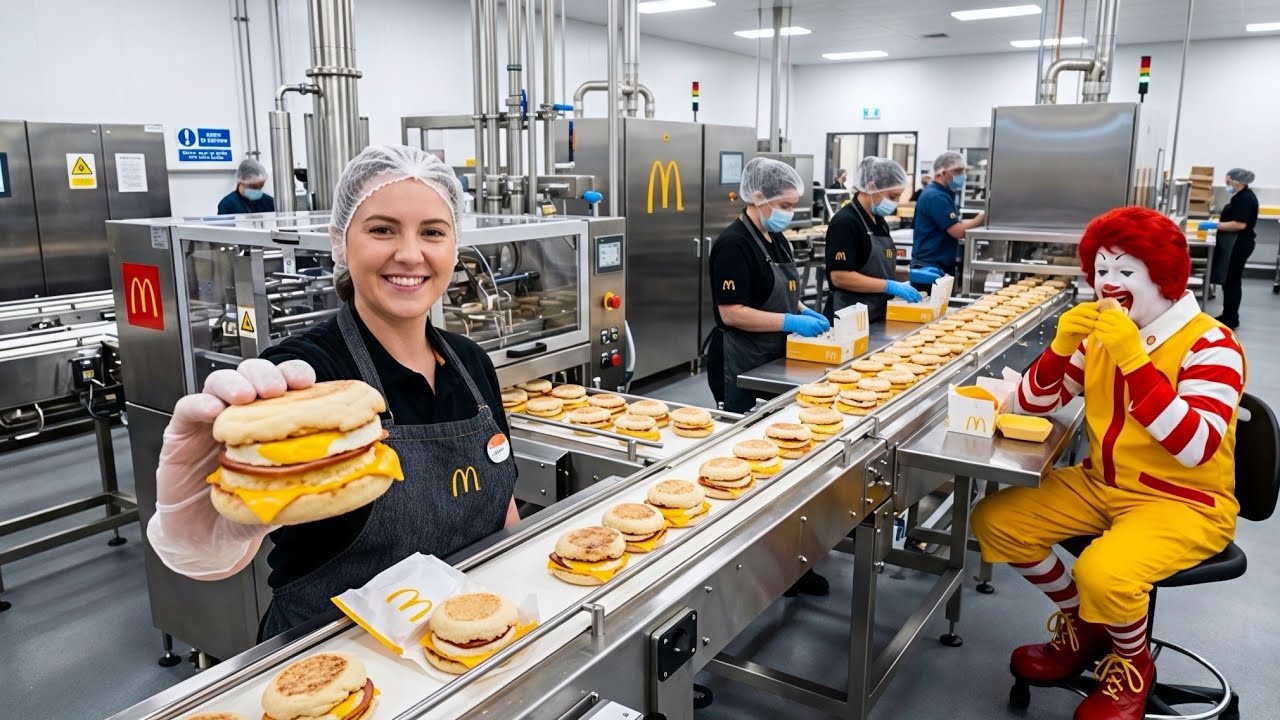 How McDonald's Egg McMuffin Are Made In Factory?