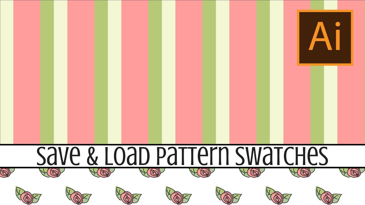 Illustrator - Save & Reuse Pattern Swatches - Keep Patterns Accessible