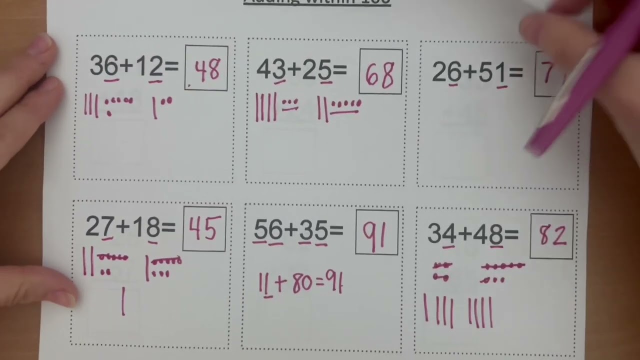 How to Add Numbers Within 100!