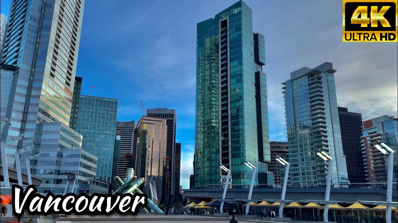 Spring Walk  Downtown Vancouver - Canada 🇨🇦 Apr, 2022 [4K UHD 60fps]