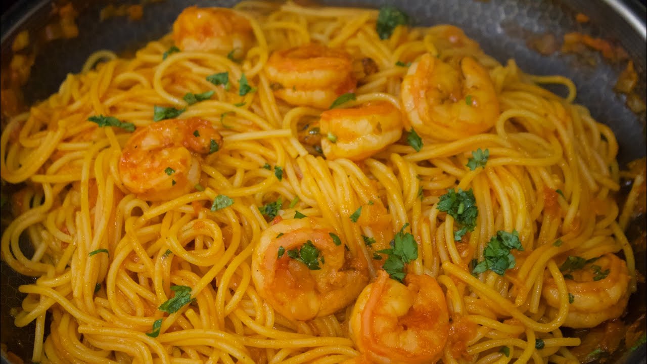 Si tienes pasta en casa has esta deliciosa receta , Pastas con camarones