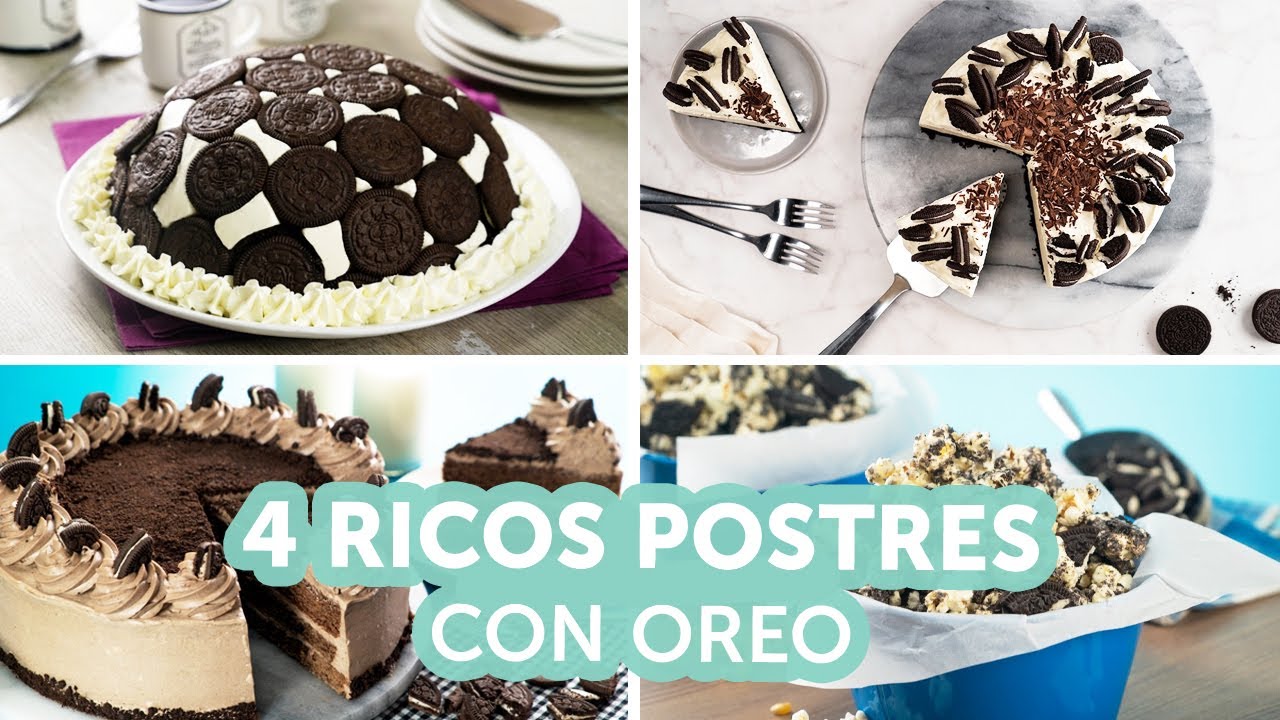 4 ricos postres con oreo | Recetas kiwilimón