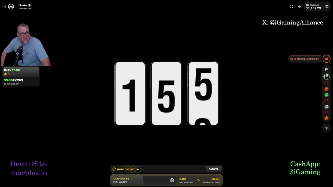 Testing 155.io games: Live marble racing and Stairpong you can BET on!