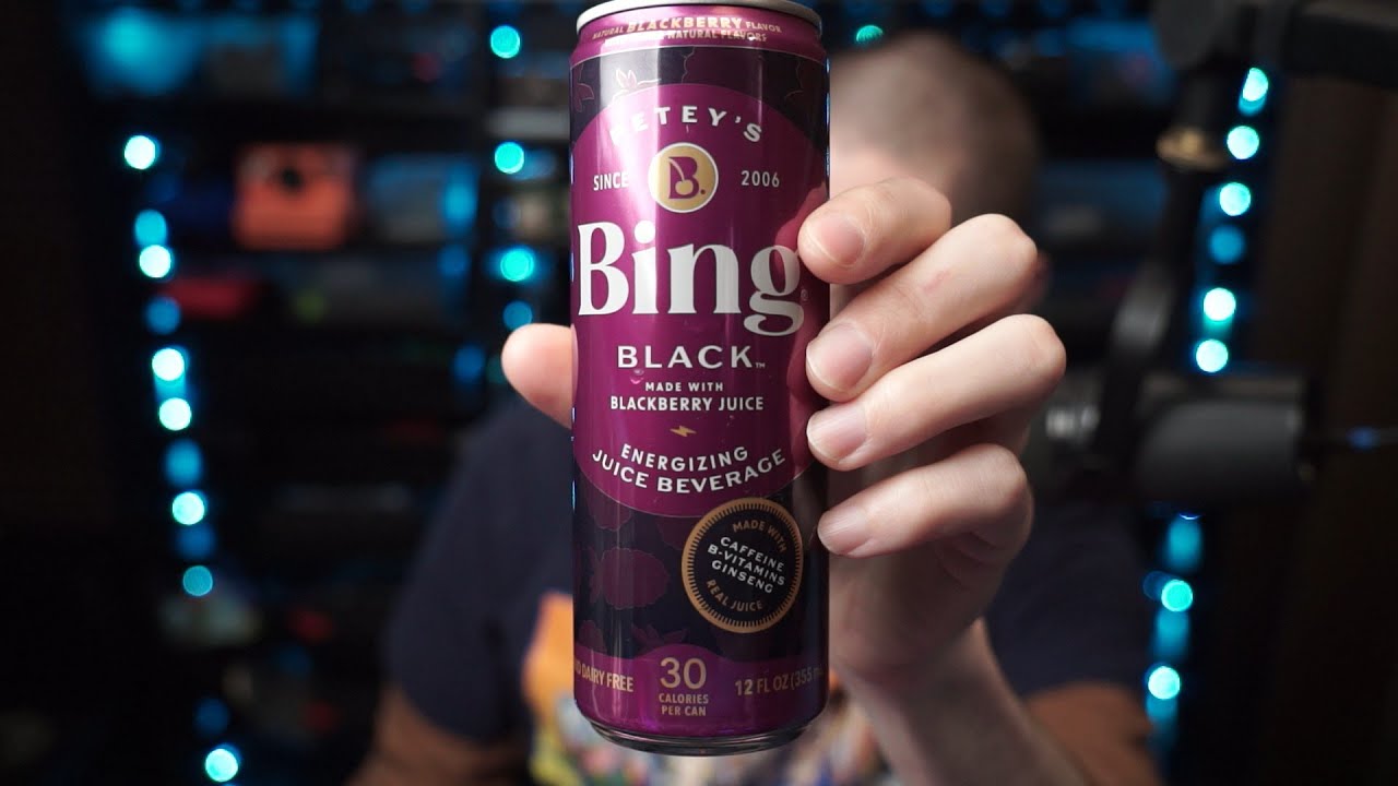 Trying Bing Blackberry Energizing Juice Beverage