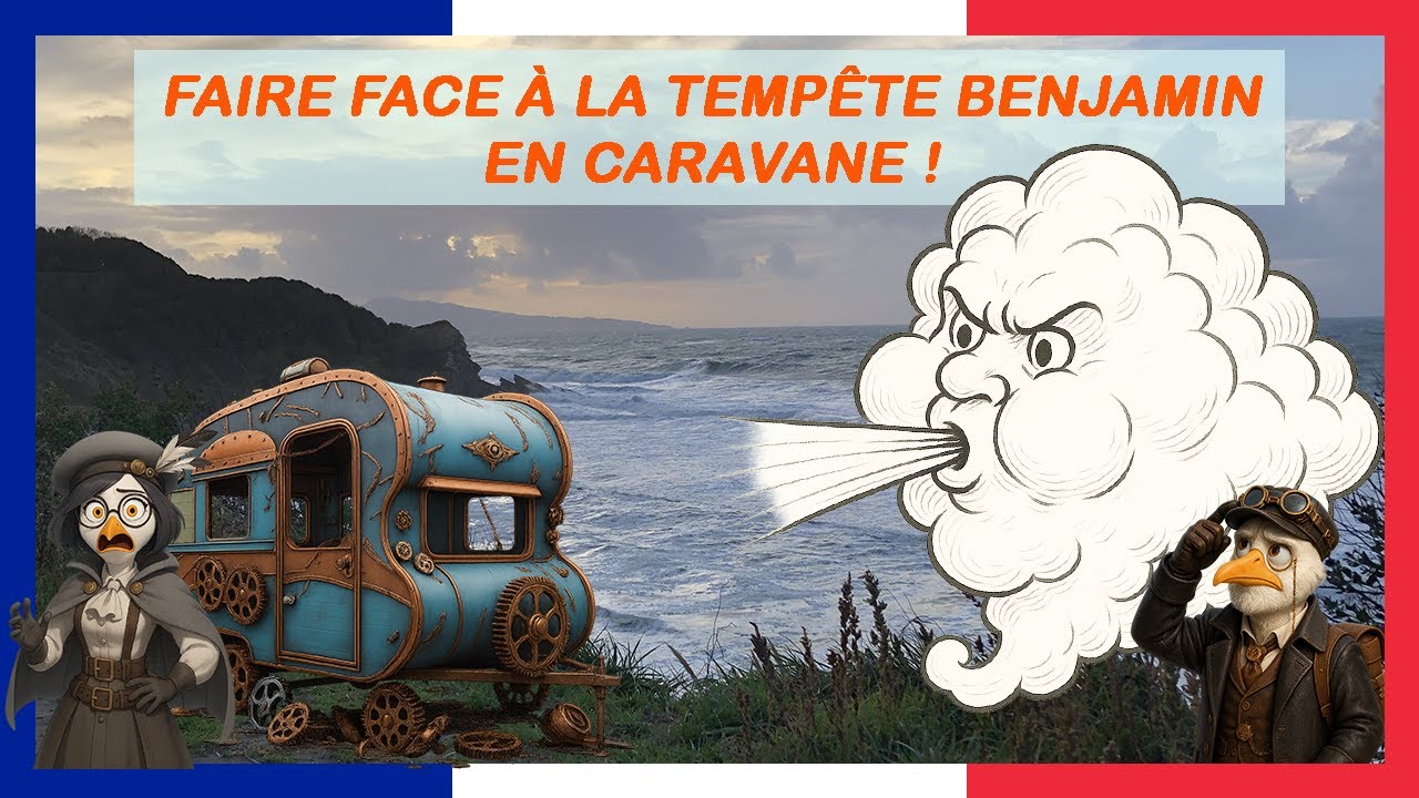 Tempête Benjamin Vs Caravane / Magnifiques images d’un océan déchaîné