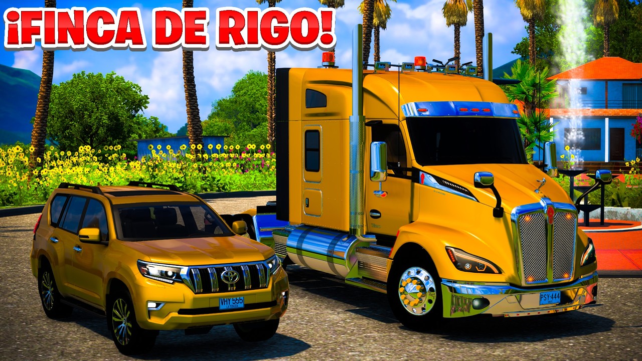 ¡Camioneta y MULA DE ORO en LA FINCA DE RIGO! | American Truck Simulator