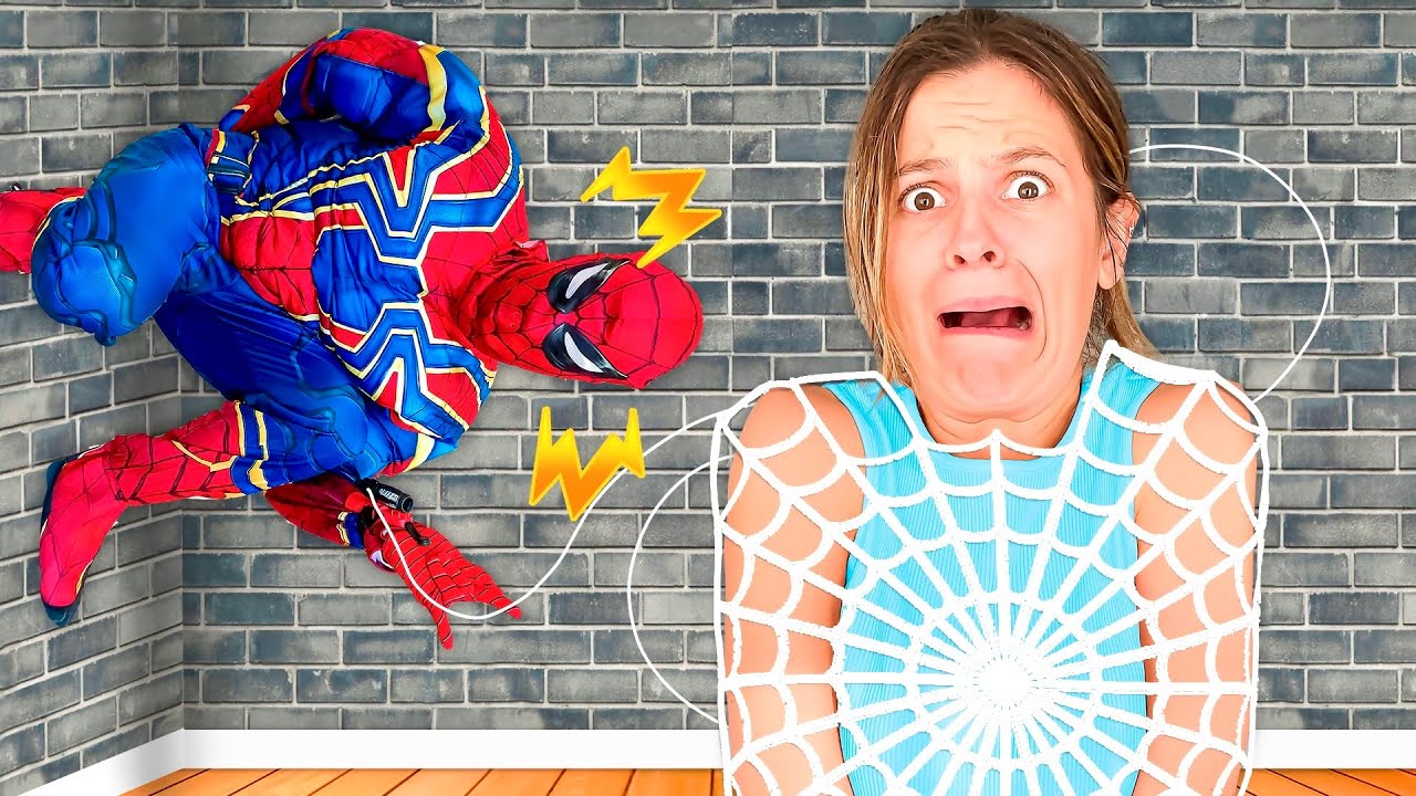 DIVENTO SPIDERMAN NELLA VITA REALE E SPAVENTO NINNA!!😱
