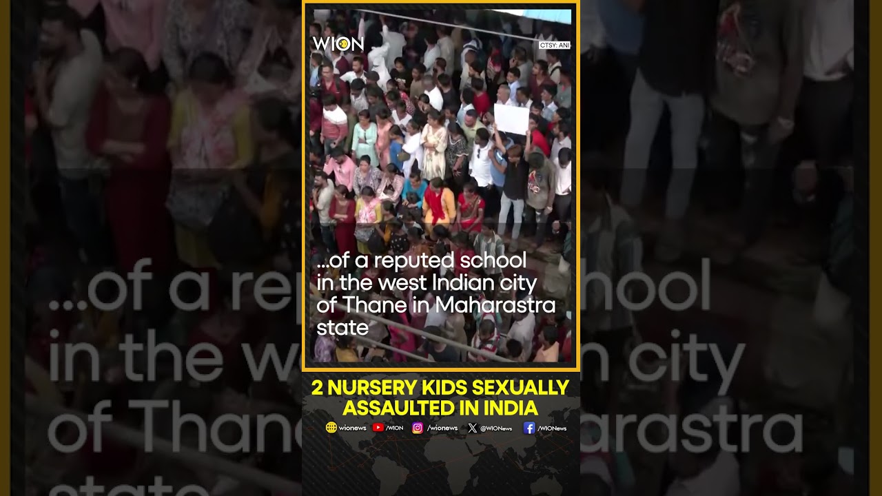 Badlapur school case: Protests after 2 nursery kids in Thane sexually assaulted | WION Shorts