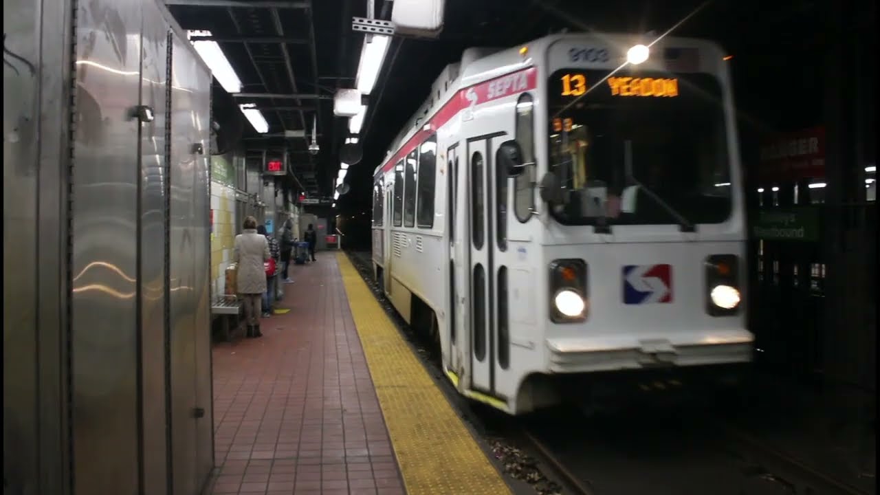 SEPTA Metro: Trolley At 22nd Street Station on the Westbound