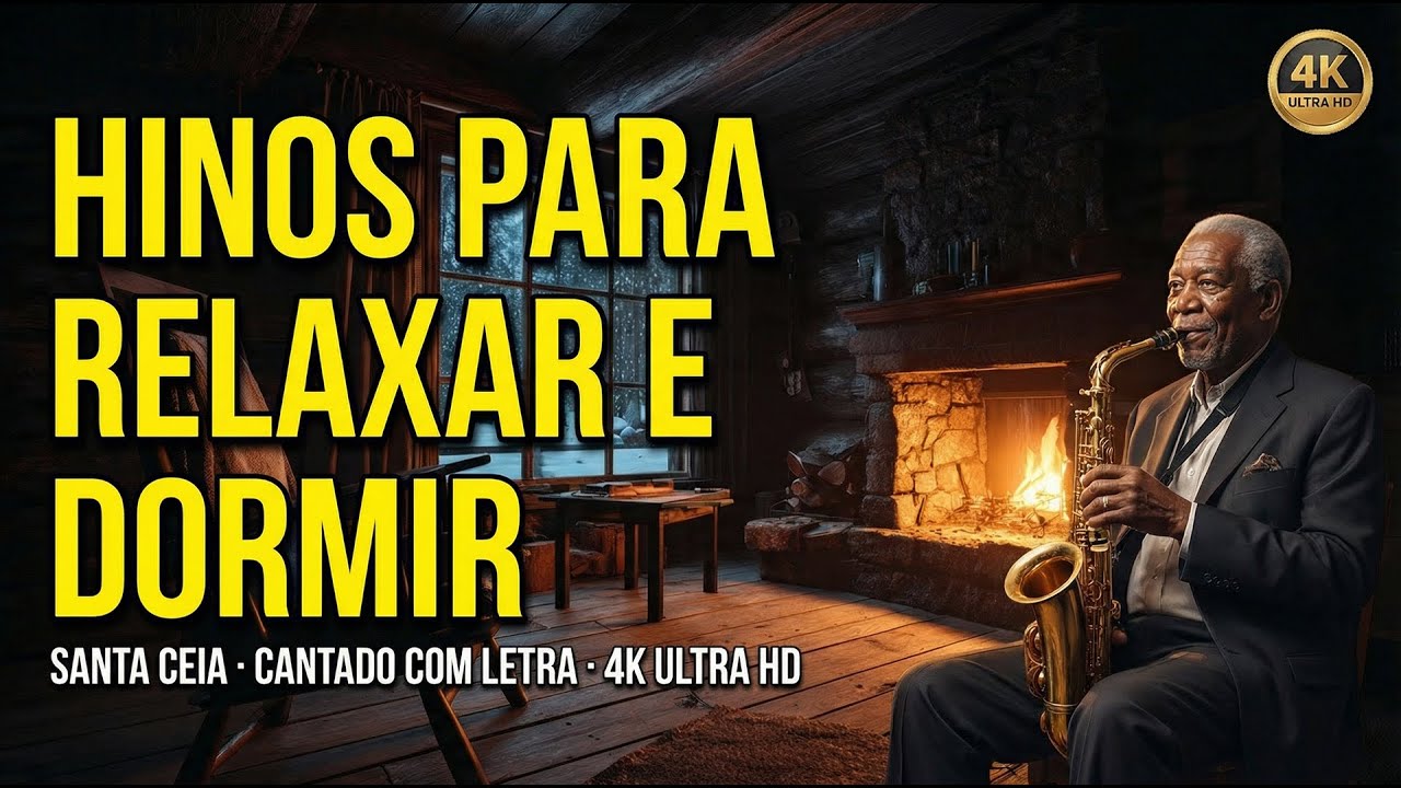 🌙 HINOS PARA RELAXAR E DORMIR - Cantados com Letra em 4K (Seleção Santa Ceia) #hinosccb #ccb #dormir