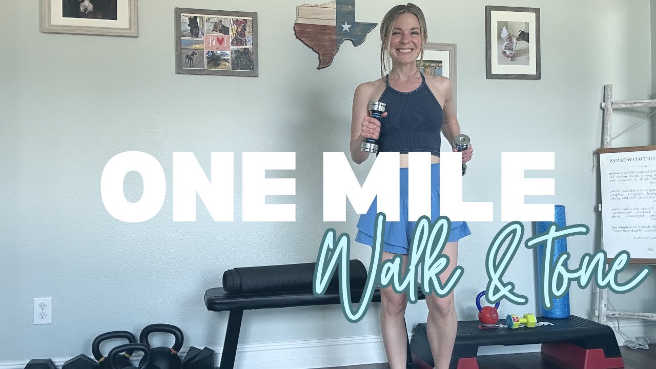 15 Minute Indoor Walking Workout | Walk 1 Mile at Home (Beginner Friendly)