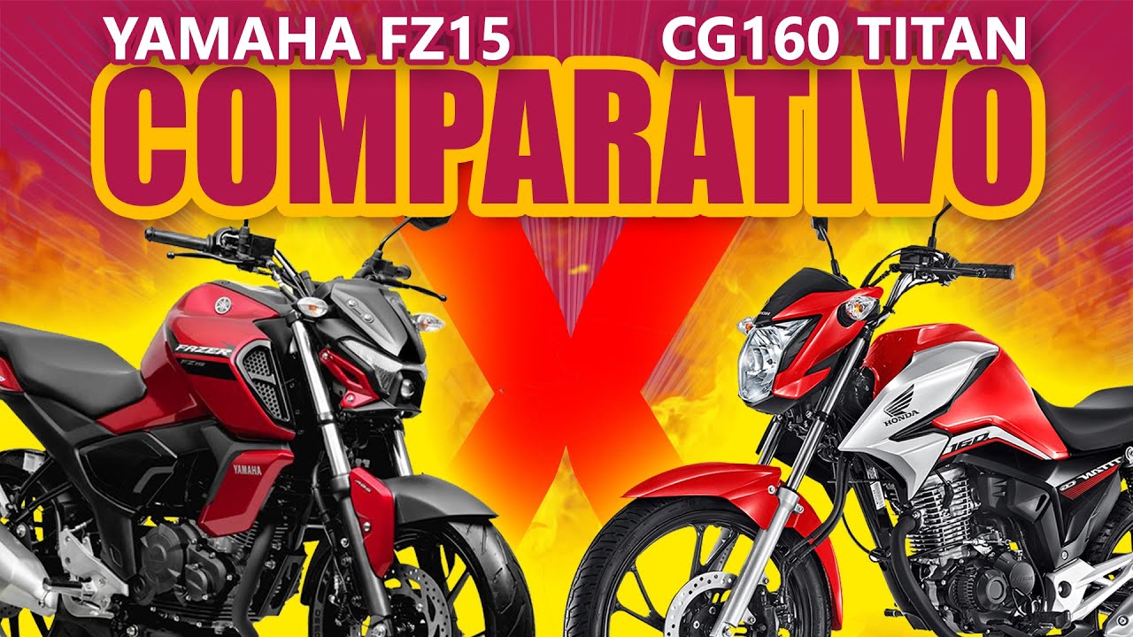 Comparativo Yamaha FZ15 e Honda CG160