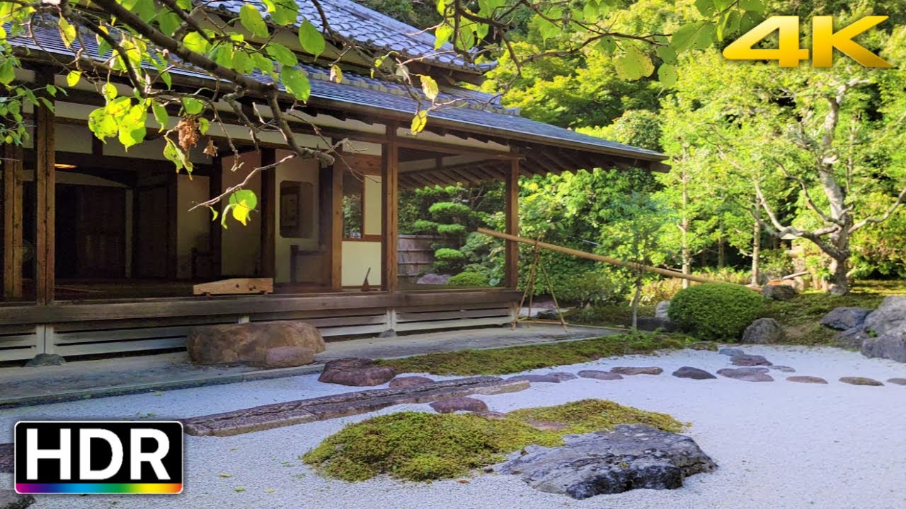 Jomyoji Temple & Tea House in Japan Virtual Walk 4K HDR (鎌倉散歩)