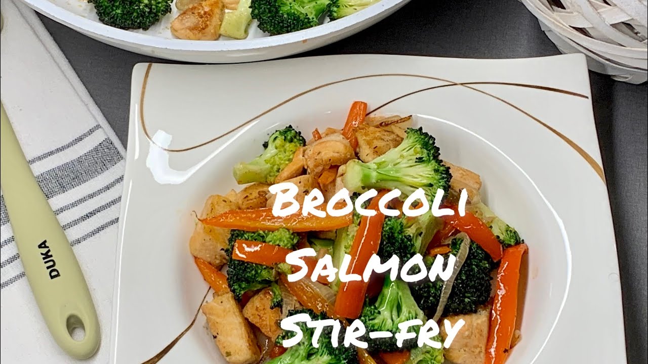 Make A Healthy Dinner In Just 15 Minutes | Broccoli Salmon Stir-fry
