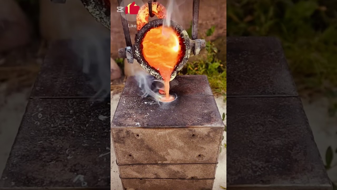 Casting Gernade Out of Scrap Gun Hole