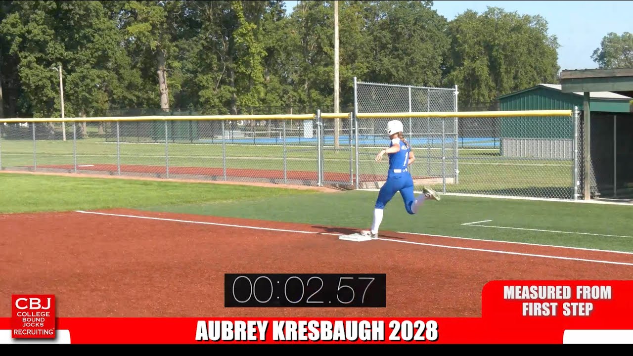 Aubrey Kresbaugh 2028 Middle Infielder Softball Skills Video