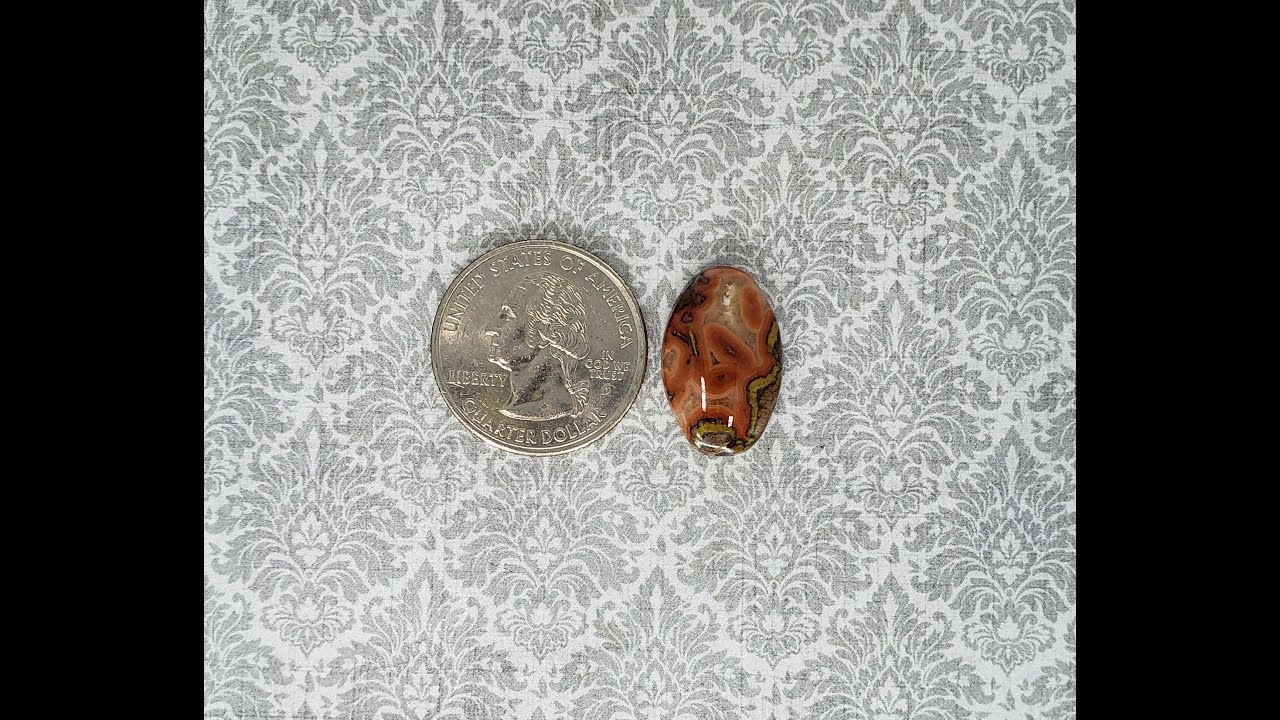 Moroccan Seam Agate #12 Cabochon