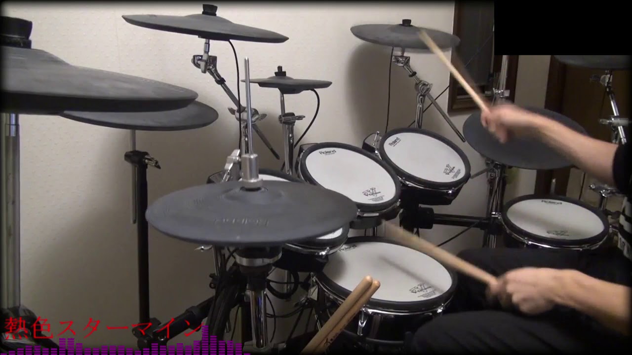 【BanG Dream(バンドリ！)】Roselia 熱色スターマイン ドラム 叩いてみた