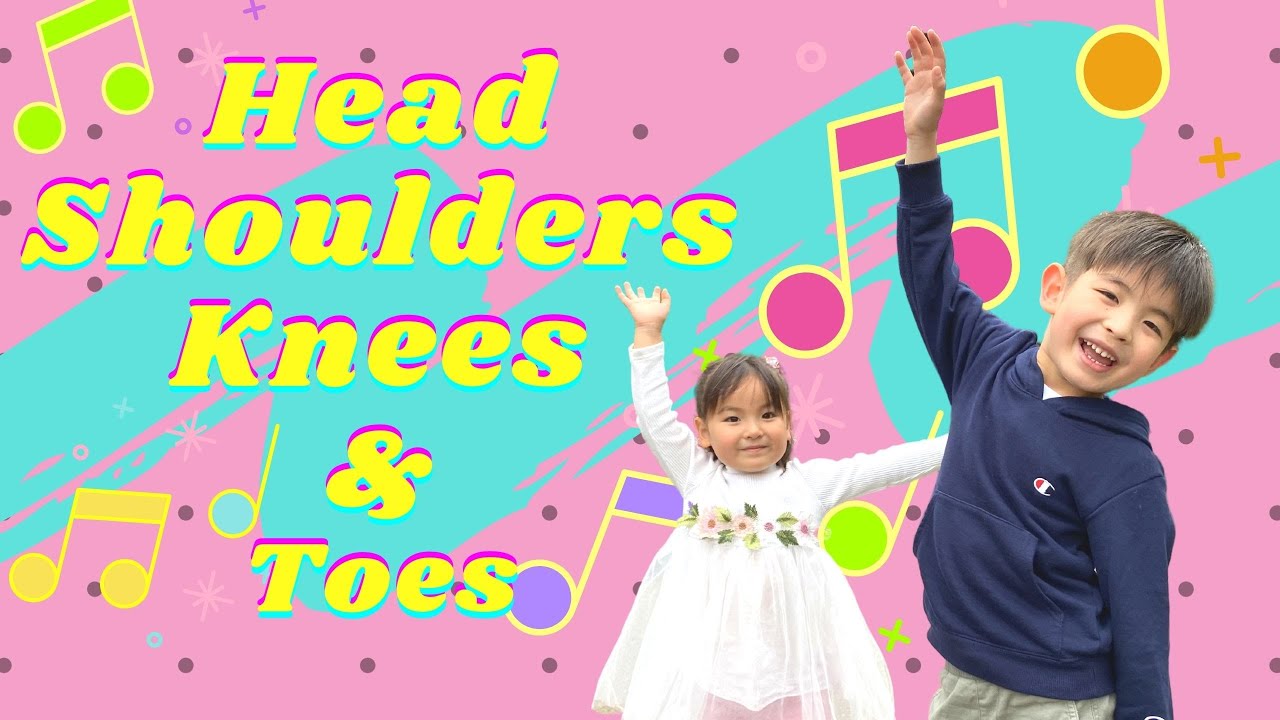 Head Shoulders Knees & Toes ♪ ヘッド ショルダーズ ニーズ アンド トウズ【英語のうた | キッズ英会話 | Landy & Katy Channel】