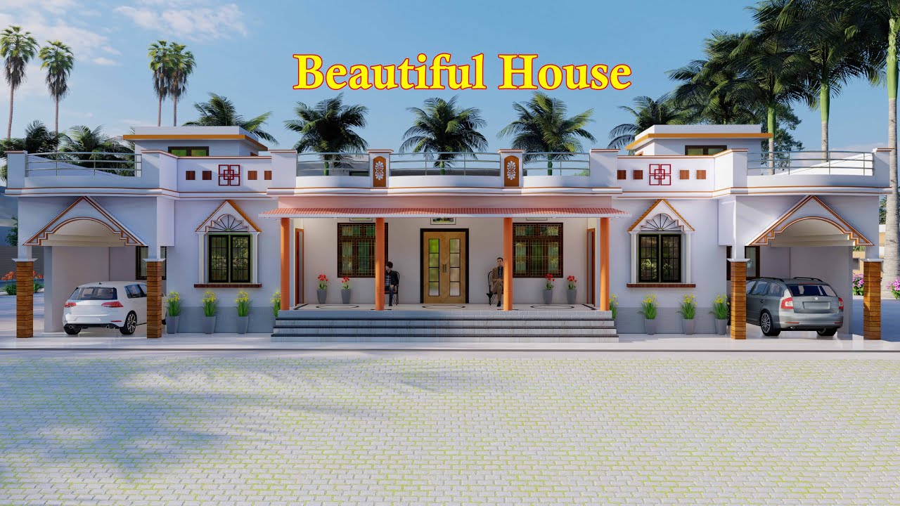 8 Bedrooms modern Village Home I Top Model Home 74'x50' House Plan I Ghar ka Naksha I @My Home plan