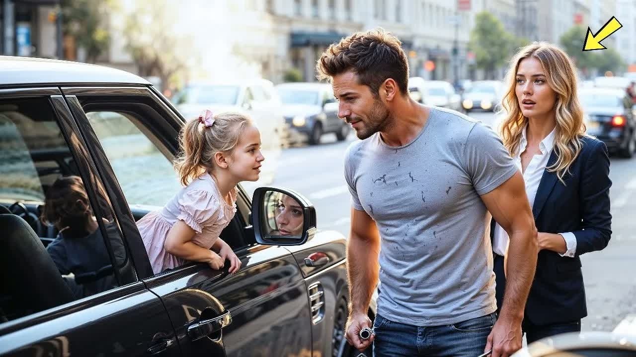 Papà single ripara l’auto gratis — la bambina dentro sussurra： “È mia mamma… per favore, sposala