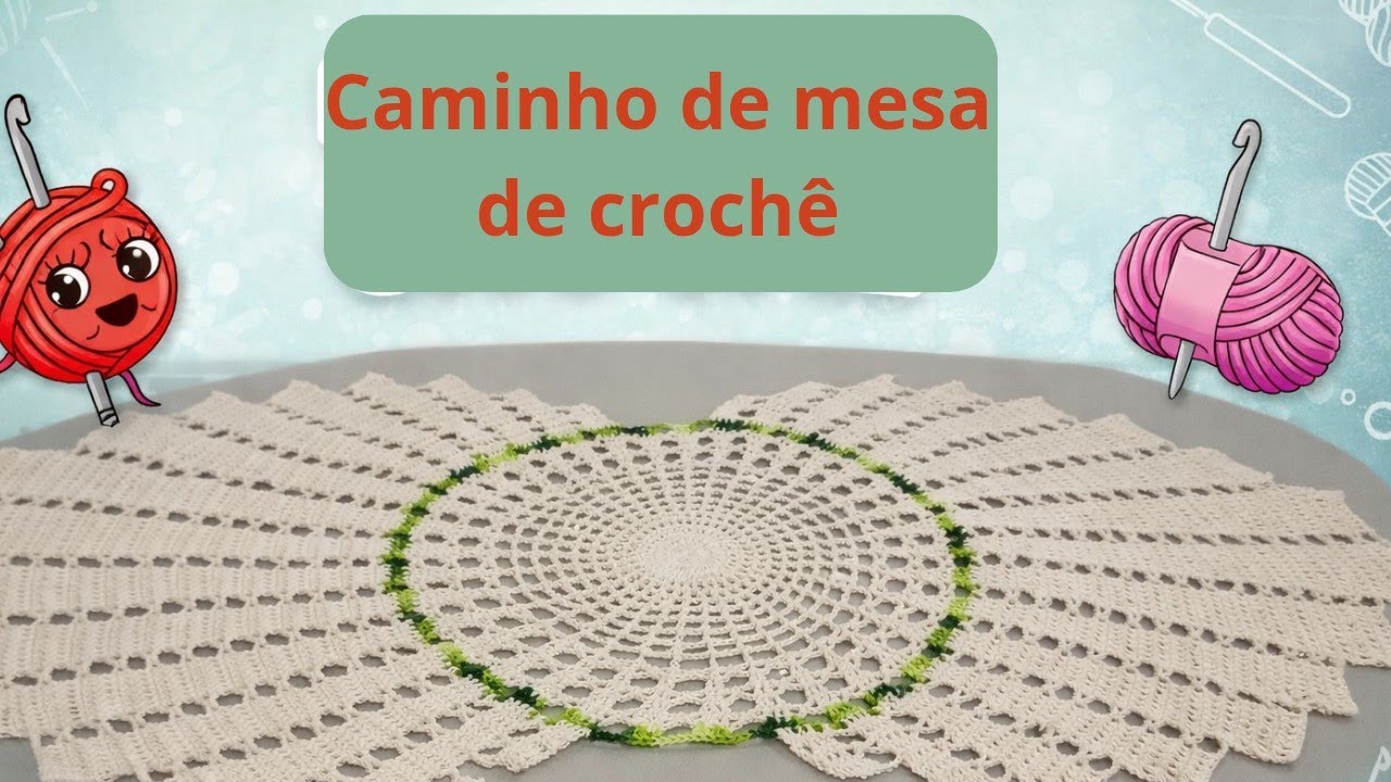 Caminho de Mesa de Crochê Lindo e Elegante | Pronta Entrega 💖 Ideal para Decorar sua Mesa!