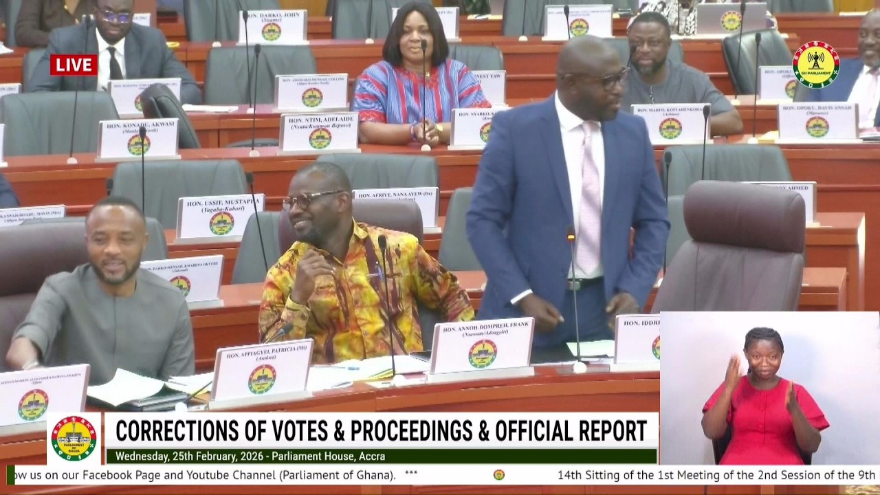 Corrections of Votes & Proceedings & Official Report || 25th February 2026