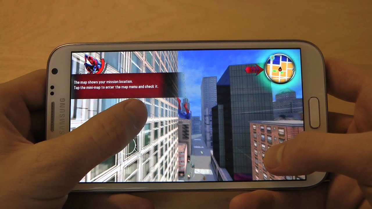 The Amazing Spider-Man For Samsung Galaxy Note 2 - First Gameplay Hands-On Review