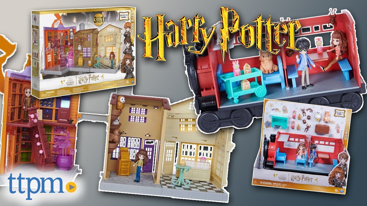 Wizarding World Harry Potter Magical Minis Hogwarts Express and Diagon Alley from Spin Master Review