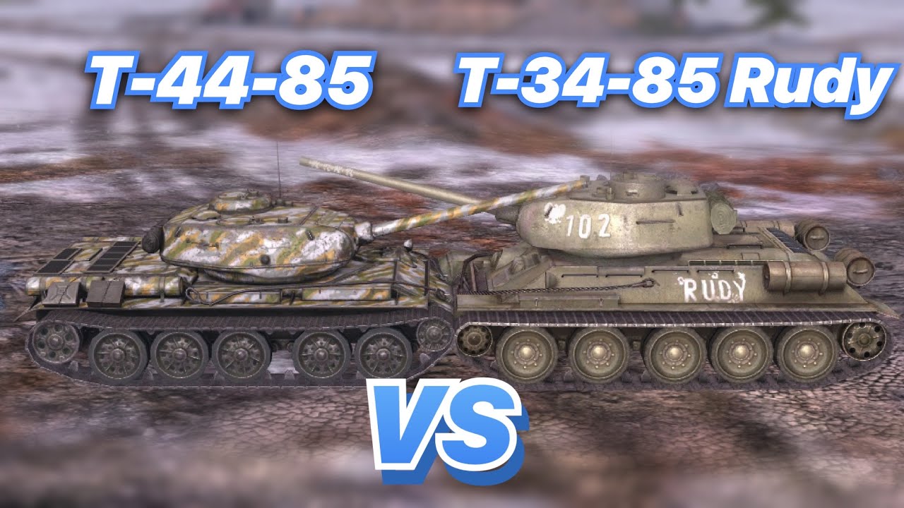 НА ЗАБИВ#58 | ЛУЧШИЕ ПРЕМЫ НА 7 УРОВНЕ | Т-44-85 VS Т-34-85 Rudy | WoT Blitz | Zlobina Liza