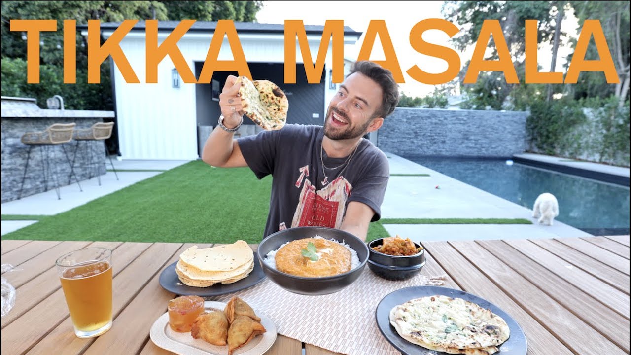Tikka Masala + Homemade Garlic Naan | Indian Feast
