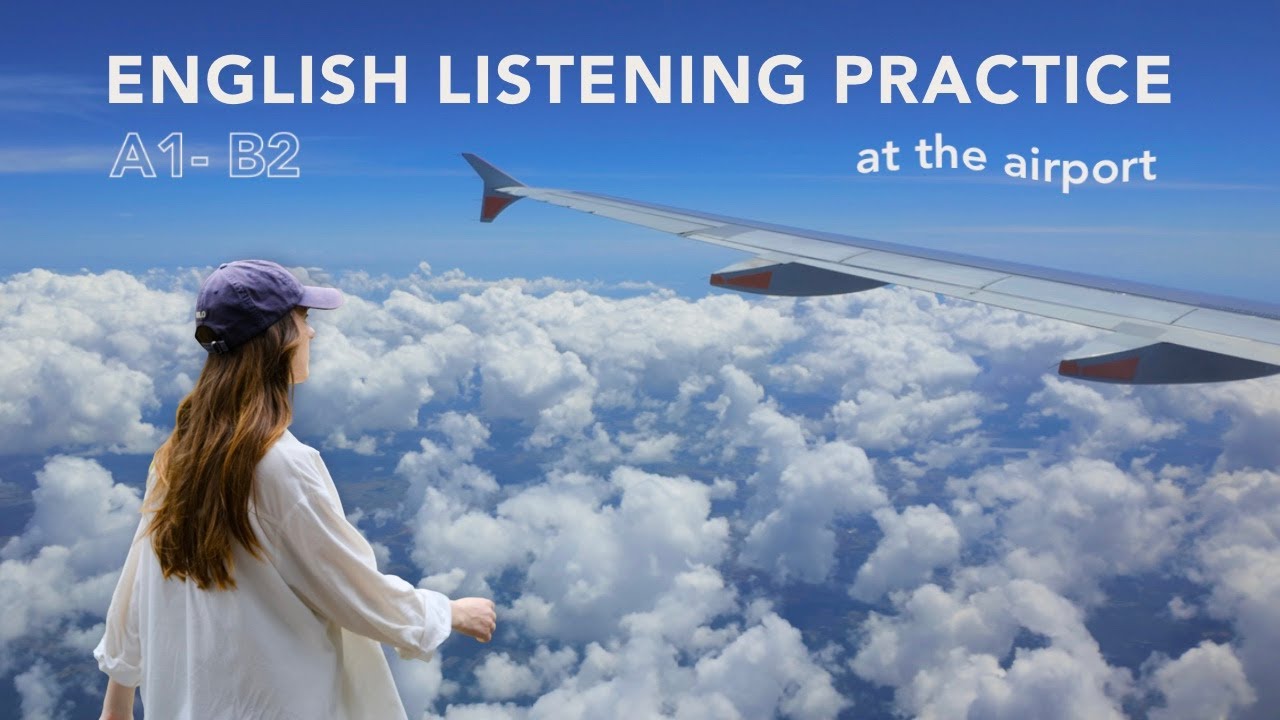 English Listening Practice | Flying from Melbourne to Sydney (Airport Vocabulary)