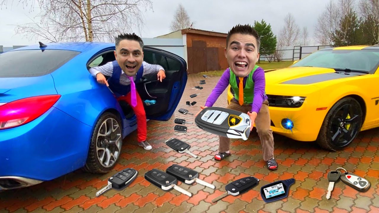 Auto Repair Shop Mr. Joe Repairs Car Keys VS Mr. Joker on Hover was Stole on Opel for Kids