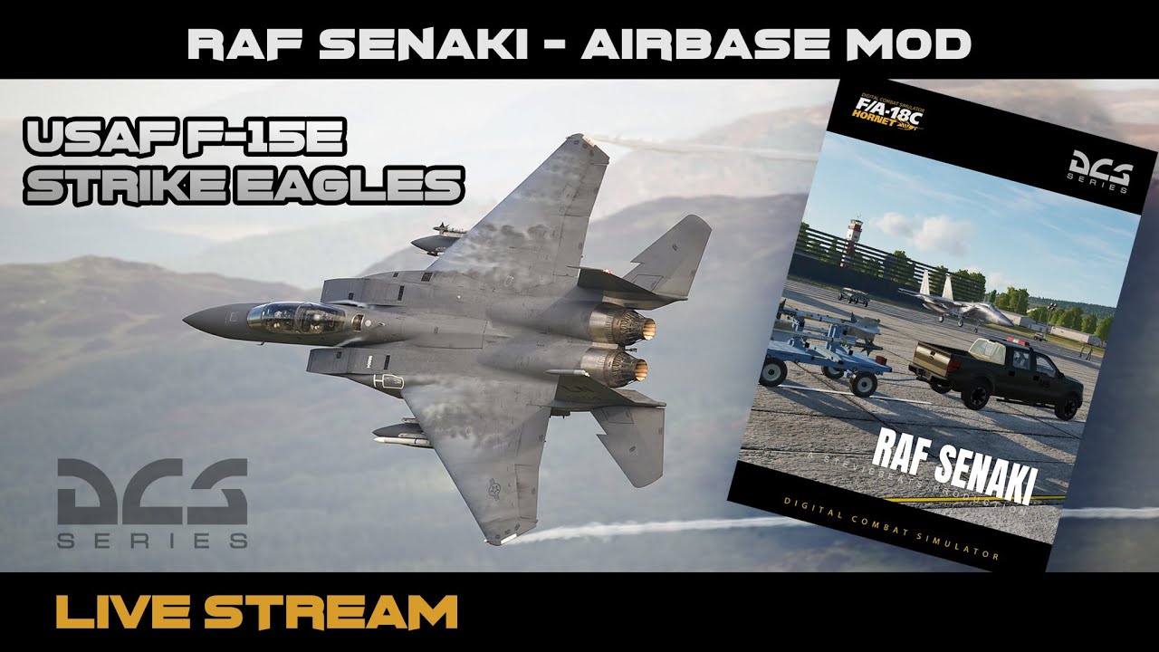 Low Level Sortie with USAF F-15E Strike Eagles (DCS Caucasus Map)