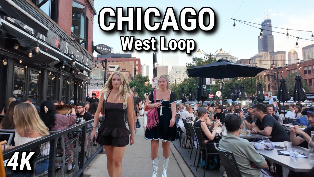 Evening In Chicago | West Loop | Summer Walking Tour | July 18, 2025 | 4K Video