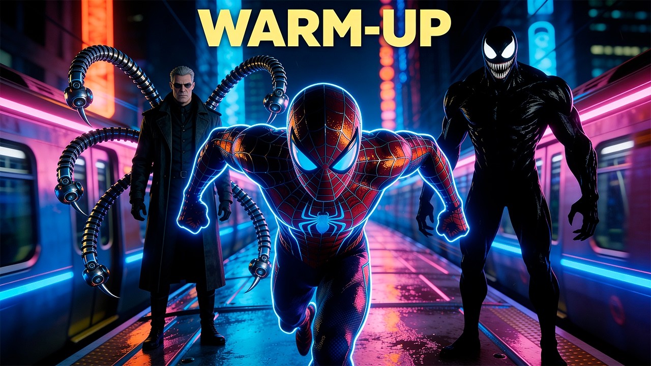 Spider-Man NEW WORKOUT| Immersive Interactive Warm Up | Venom, SpiderMan Interactive Game  Fitness