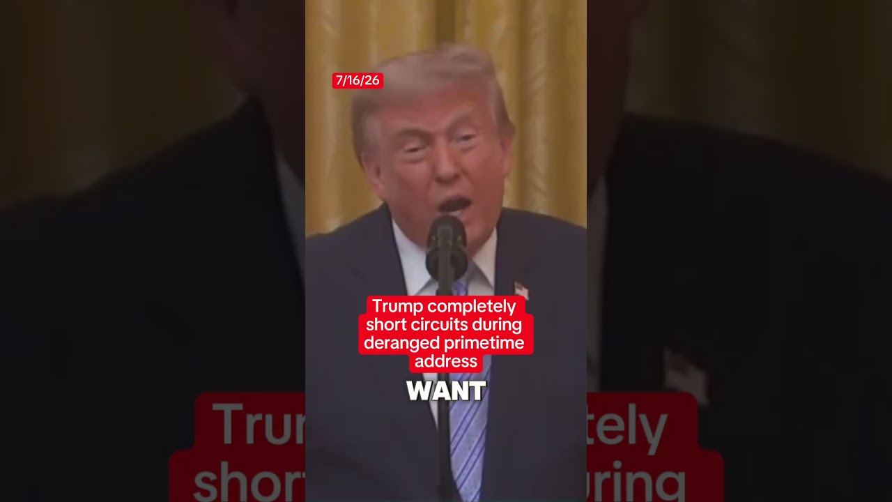Trump short-circuits during primetime speech