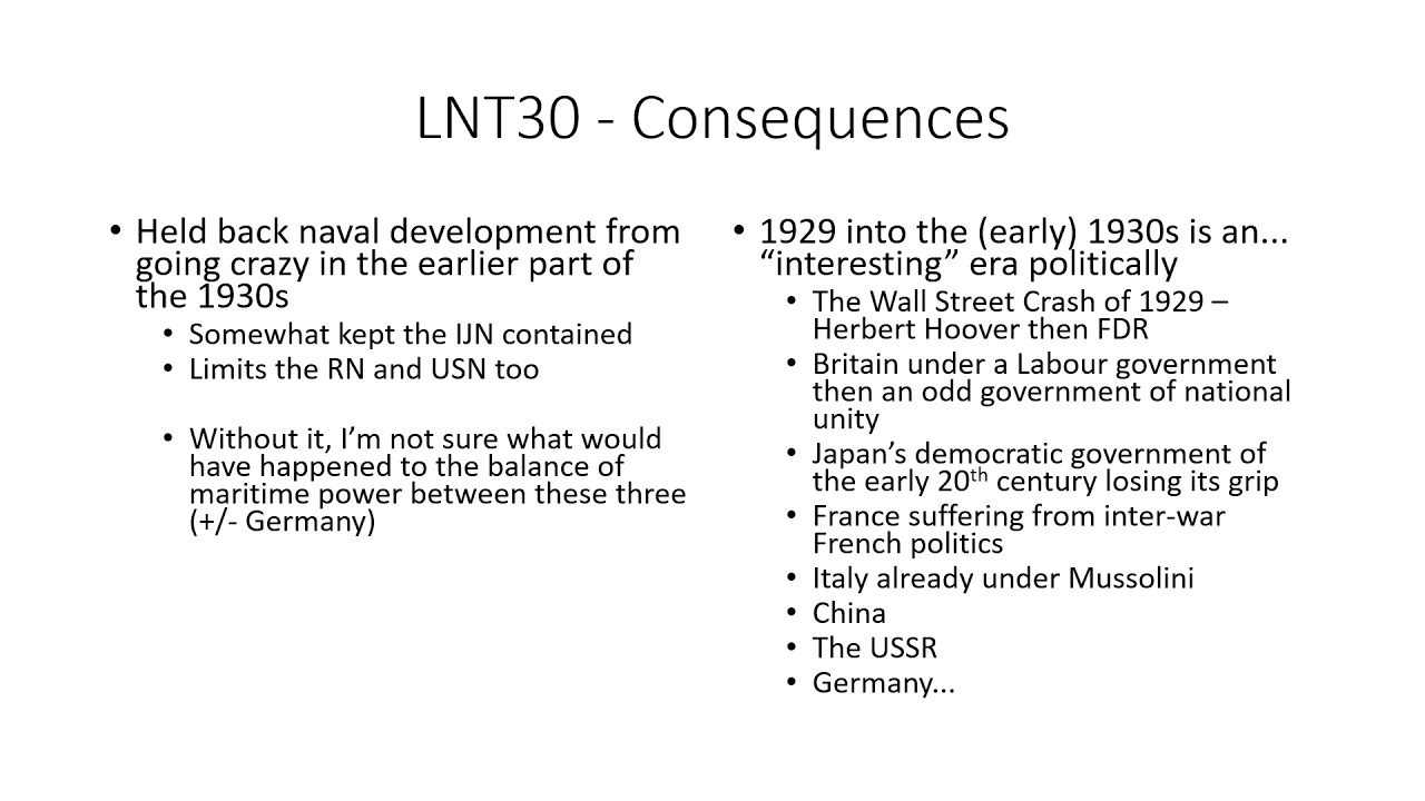 LNC 30 8 - The London Naval Conference & Treaty of 1930: Summary, Impact, Conclusions and Evaluation