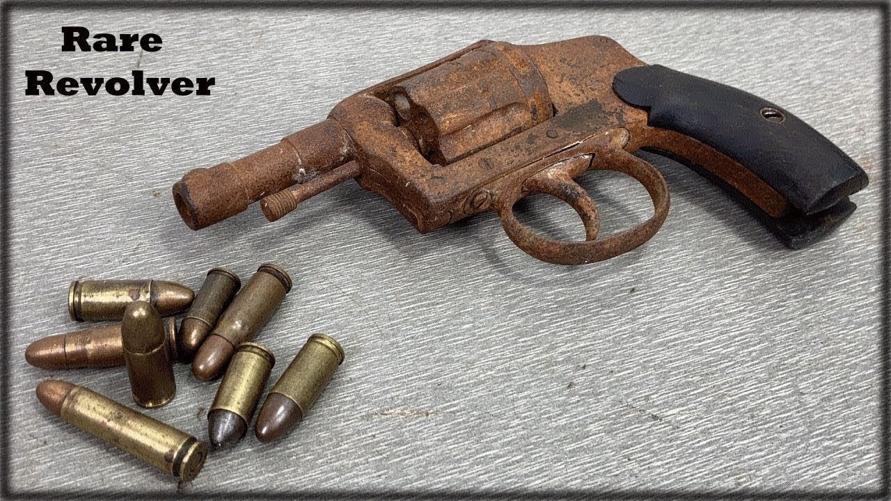 WW1 French officer revolver . gun restoration