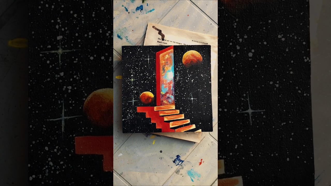 Galaxy painting process 