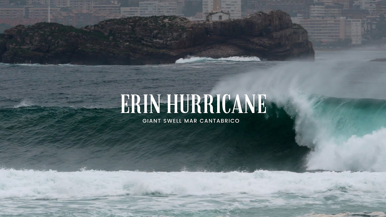 Hurricane Erin | Surfing big waves in Northern Spain