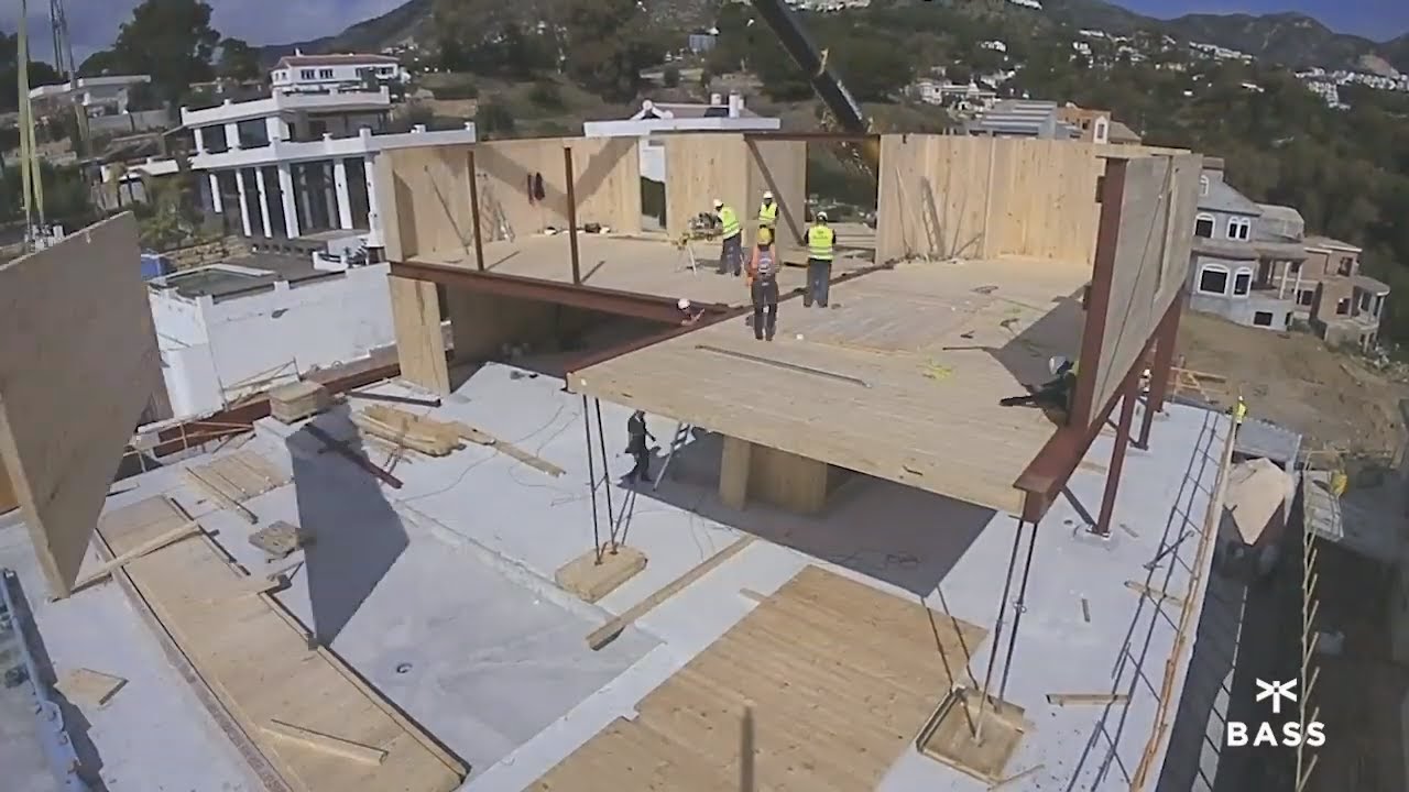 Estructura de CASA EN 5 DÍAS [TimeLapse CLT Casa Sostenible]